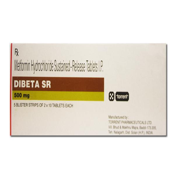 Dibeta SR 500 mg Tablet (10 Tab)