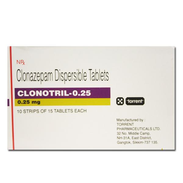 Clonotril 0.25 mg Tablet (15 Tab)