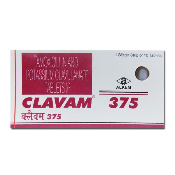 Clavam 375 mg Tablet (10 Tab)