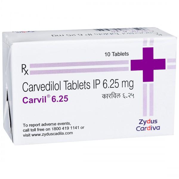 Carvil 6.25 mg Tablet (10 Tab)