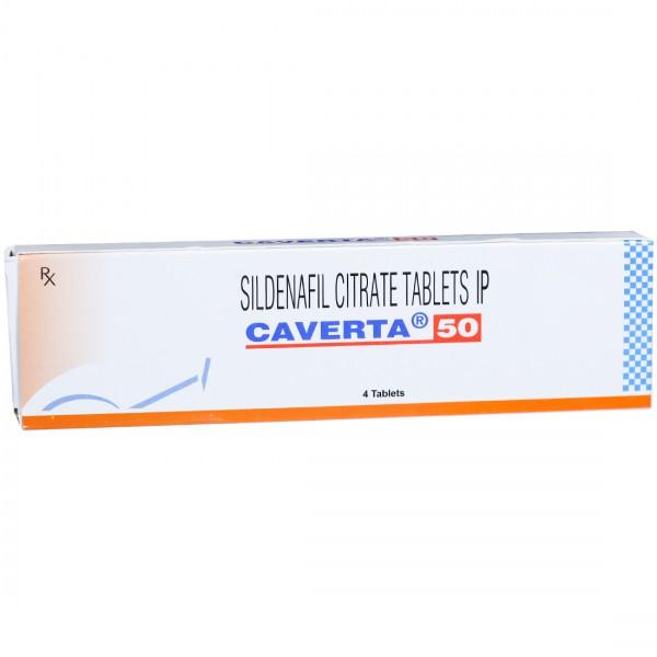 Caverta 50 mg Tablet (4 Tab)