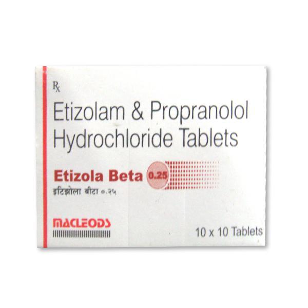 Etizola Beta 0.25 mg Tablet (10 Tab)