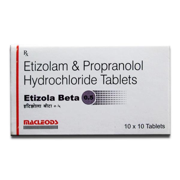 Etizola Beta 0.5 mg Tablet (10 Tab)