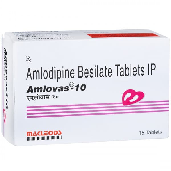 Amlovas 10 mg Tablet (15 Tab)