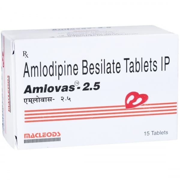 Amlovas 2.5 mg Tablet (15 Tab)