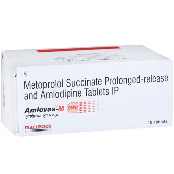 Amlovas M 5/50 mg Tablet (10 Tab)