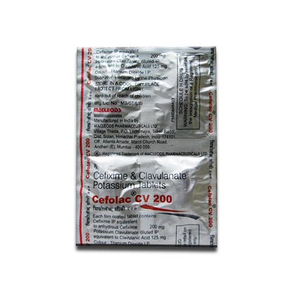 Cefolac CV 200 mg Tablet (4 Tab)