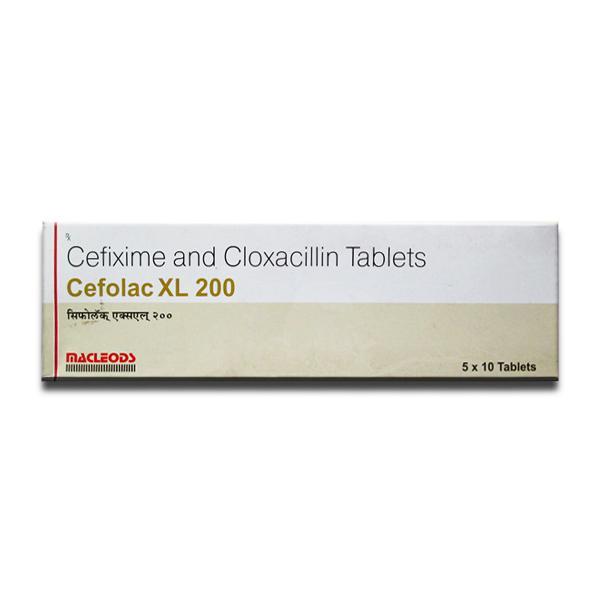 Cefolac XL 200 mg Tablet (10 Tab)