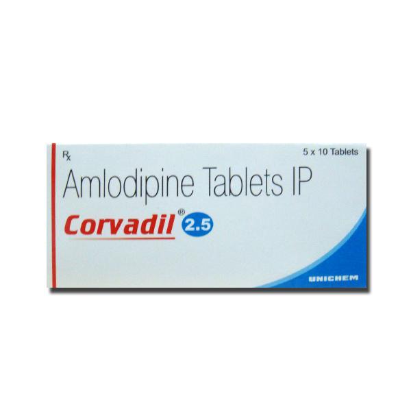 Corvadil 2.5 mg Tablet (10 Tab)