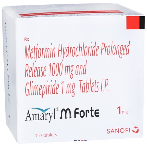 Amaryl M Forte 1 mg Tablet (15 Tab)