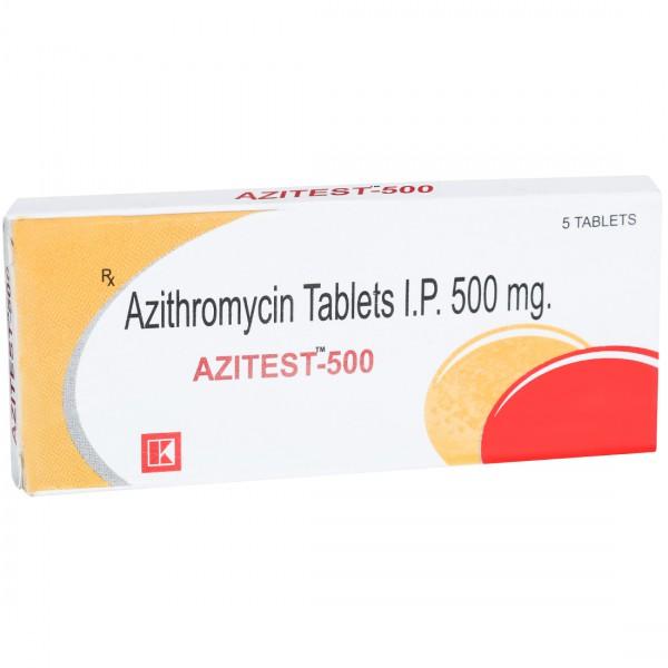Azitest 500 mg Tablet (5 Tab)