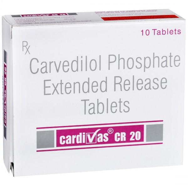 Cardivas CR 20 mg Tablet (10 Tab)