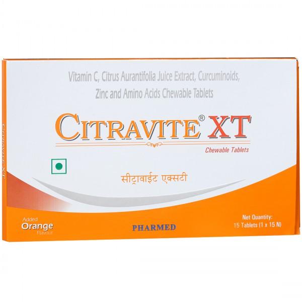 Citravite XT (Orange Flavour) 15 Chewable Tablets