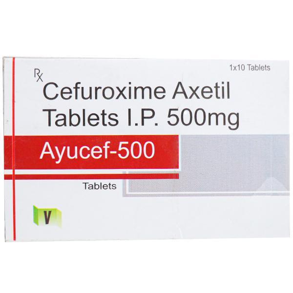 Ayucef 500 mg Tablet (10 Tab)