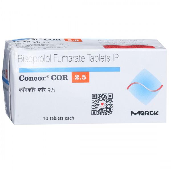 Concor Cor 2.5 mg Tablet (10 Tab)