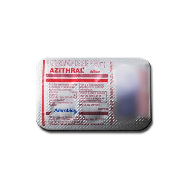 Azithral 250 mg Tablet (6 Tab)