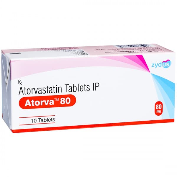 Atorva 80 mg Tablet (10 Tab)
