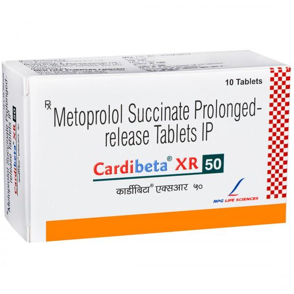 Cardibeta XR 50 mg Tablet (10 Tab)