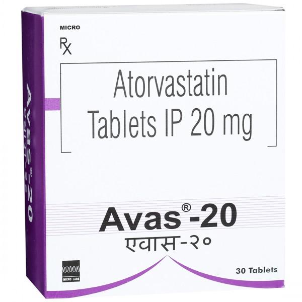 Avas 20 mg Tablet (30 Tab)