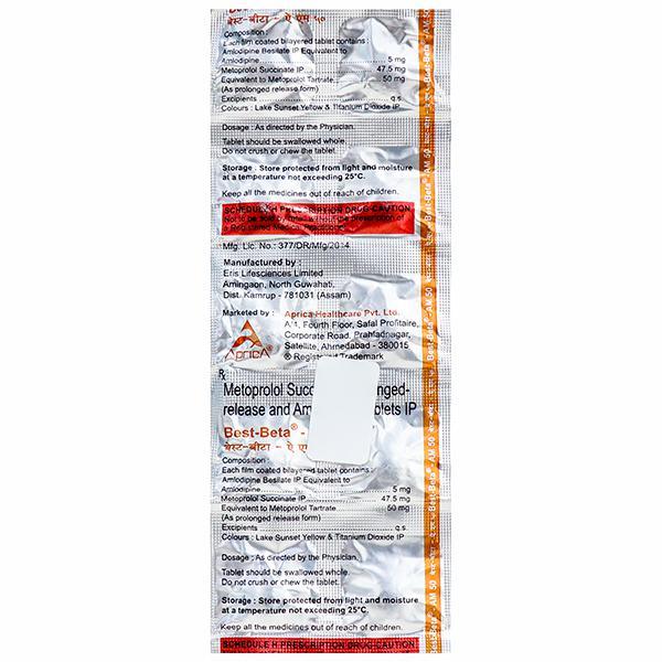 Best Beta AM 50 mg Tablet (10 Tab)