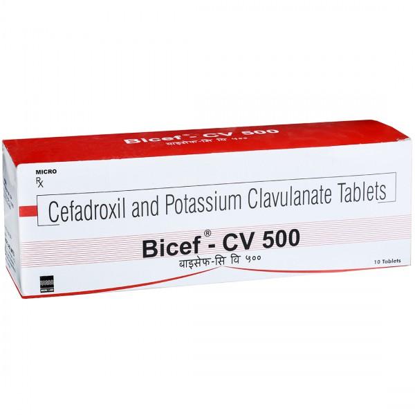 Bicef CV 500 mg Tablet (10 Tab)