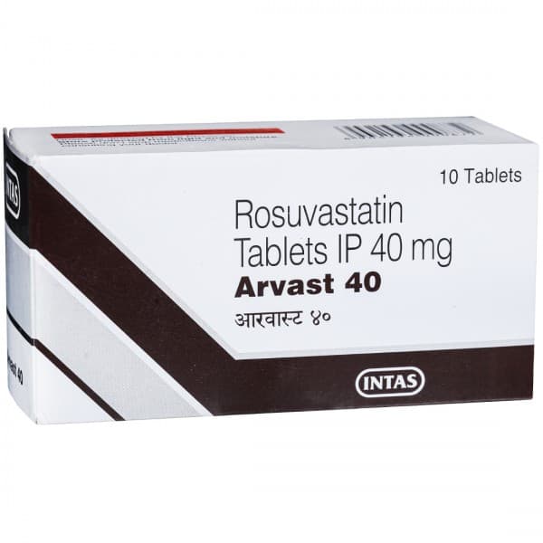 Arvast 40 mg Tablet (10 Tab)