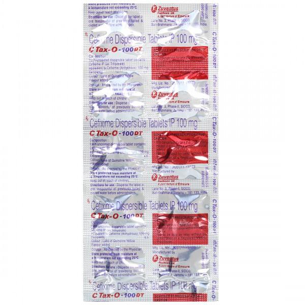 C Tax O DT 100 mg Tablet (10 Tab)