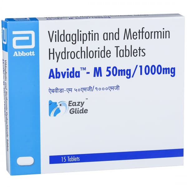 Abvida M 50 mg/1000 mg Tablet (15 Tab)