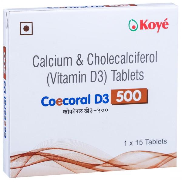 Coecoral D3 500 mg 15 Tablets