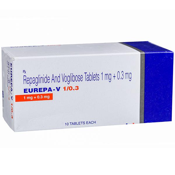 Eurepa V 1/0.3 mg Tablet (10 Tab)