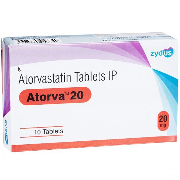 Atorva 20 mg Tablet (10 Tab)