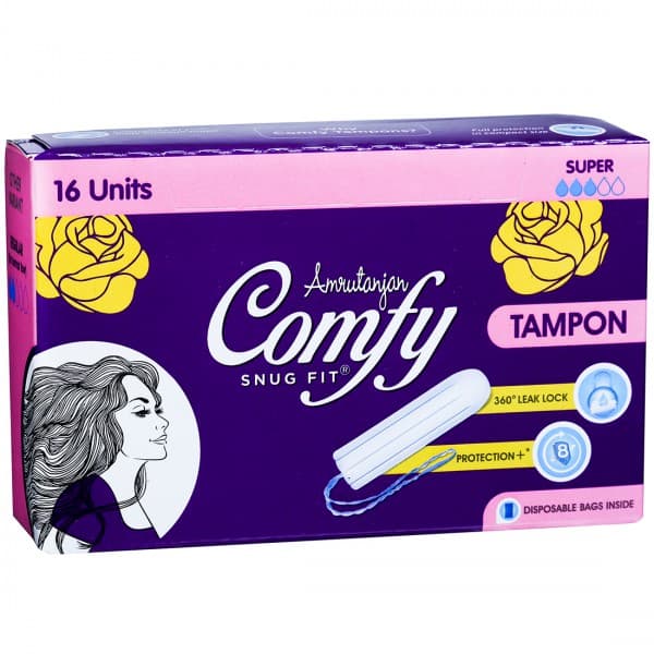 Amrutanjan Comfy Snug Fit Super Tampon Pack Of 16
