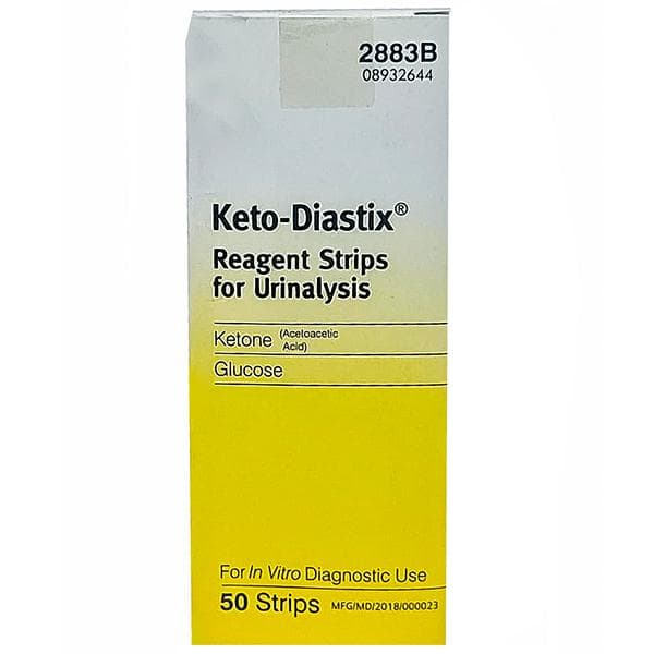 Keto Diastix Reagent Strips for Urinalysis Pack Of 50