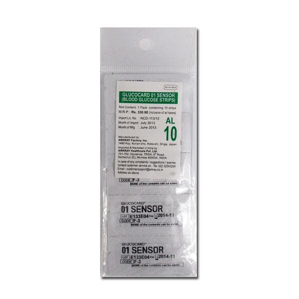Glucocard (01) Test Strip Pack Of 10