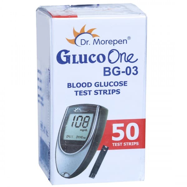 Gluco One BG 03 (Dr.Morepen) Test Strips Pack Of 50