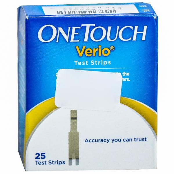 OneTouch Verio Test Strips Pack Of 25