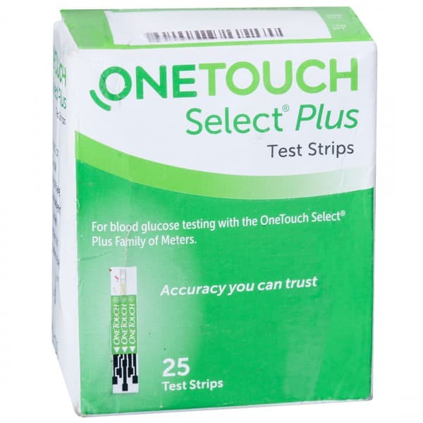 OneTouch Select Plus Test Strips Pack Of 25