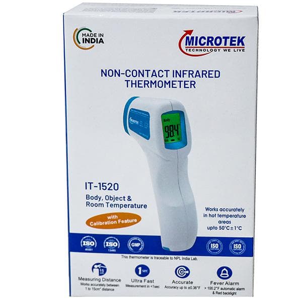 Microtek Non Contact Infrared Thermometer (IT 1520) 170 x 110 x 50 mm