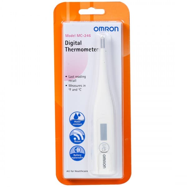 Omron Digital Thermometer MC246 Device 19.4 x 132.5 x 10 mm