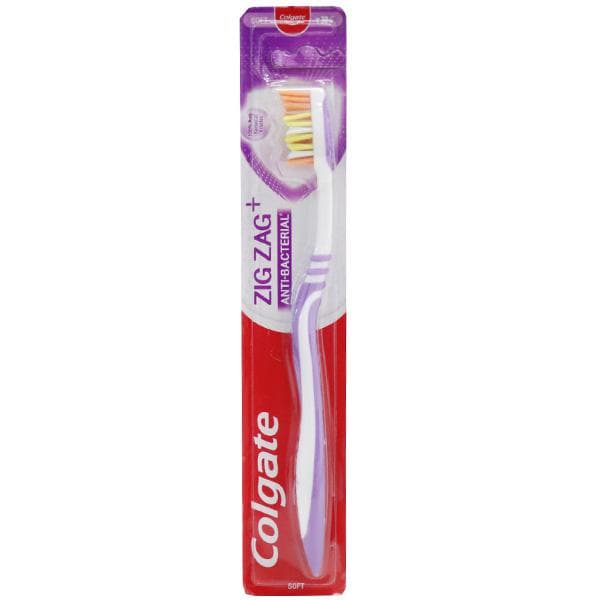 Colgate Zigzag + Anti Bacterial Soft Toothbrush
