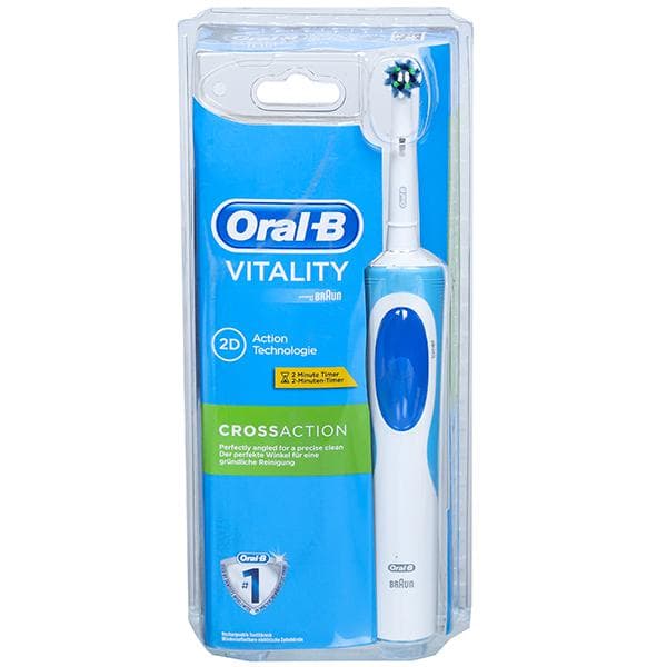 Oral B Vitality Cross Action Toothbrush Set With Charger
