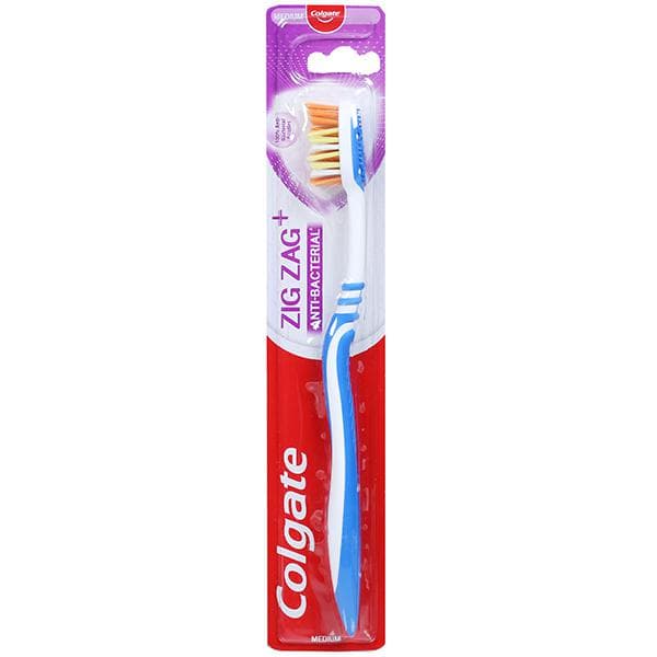 Colgate Zigzag + Anti Bacterial Medium Toothbrush
