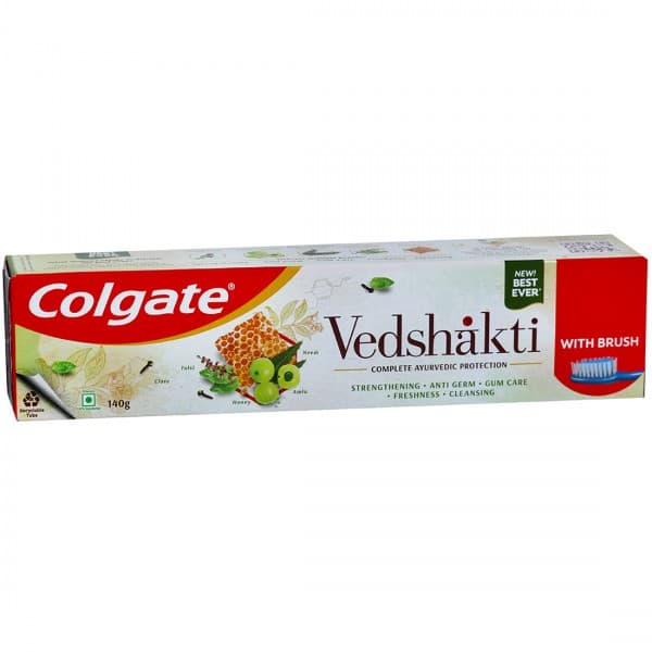 Colgate Vedshakti Toothpaste (Free Toothbrush) 140 g