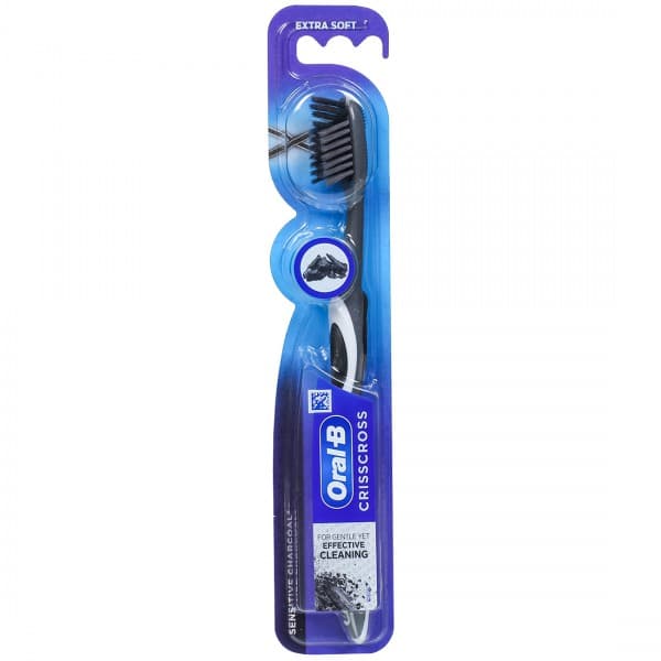 Oral B Crisscross Sensitive Charcoal Extra Soft Toothbrush