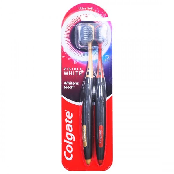 Colgate Visible White Ultra Soft Toothbrush Pack Of 2