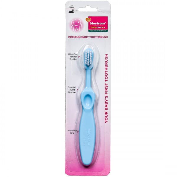 Morisons Baby Dreams Premium Baby Toothbrush 12M + Sky Blue Pack Of 1