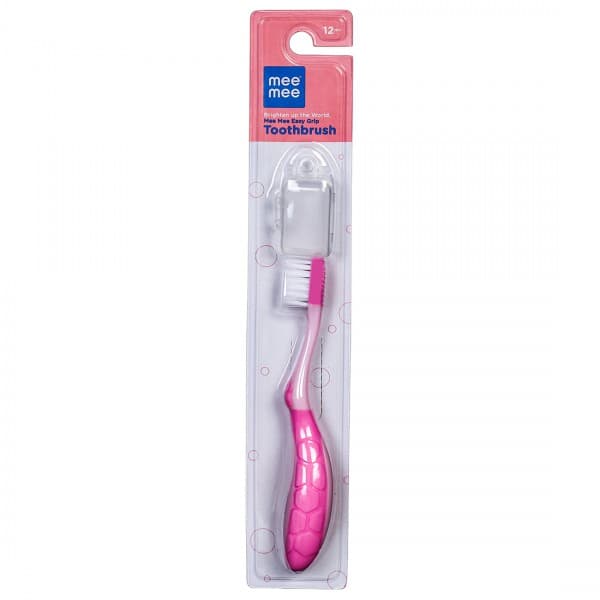 Mee Mee Easy Grip Toothbrush 12m+ Pink