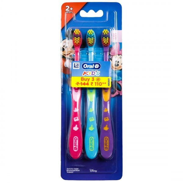 Oral B Kids Disney 2+ Years Soft Toothbrush (Rs. 34 Off) Pack Of 3
