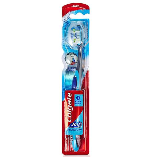 Colgate 360° Floss-Tip Soft Toothbrush