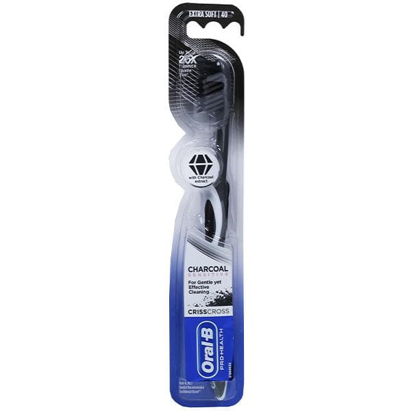 Oral B Pro Health CrissCross Charcoal Sensitive Extra Soft Toothbrush